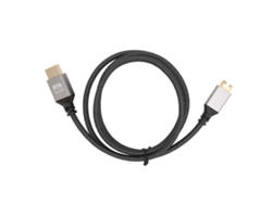 Cable HDMI de alta velocidad 4K 60Hz trenzado macho a macho de 1 m para TV, ordenador y monitor.
