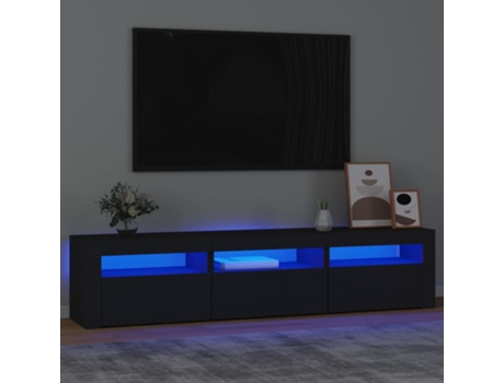 Mueble De Tv VIDAXL Negro Madera contrachapada (180x35x40 cm)