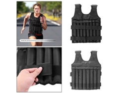 Chaleco Lastrado Ajustable Con Múltiples Bolsillos Para Correr, Levantar Pesas Y Hacer Ejercicio.