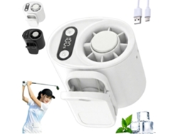 Ventilador Portátil De Cinturón Henten Home Con Refrigeración Superconductora Ajustable En 100 Niveles - Blanco