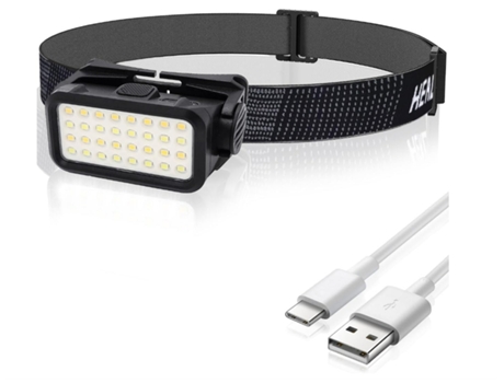 Linterna Frontal 5 Modos de Iluminación 3000L Led Linterna Frontal para Correr Ipx4 Impermeable Niños Adultos Senderismo Pesca Camping Negro BISBIS...