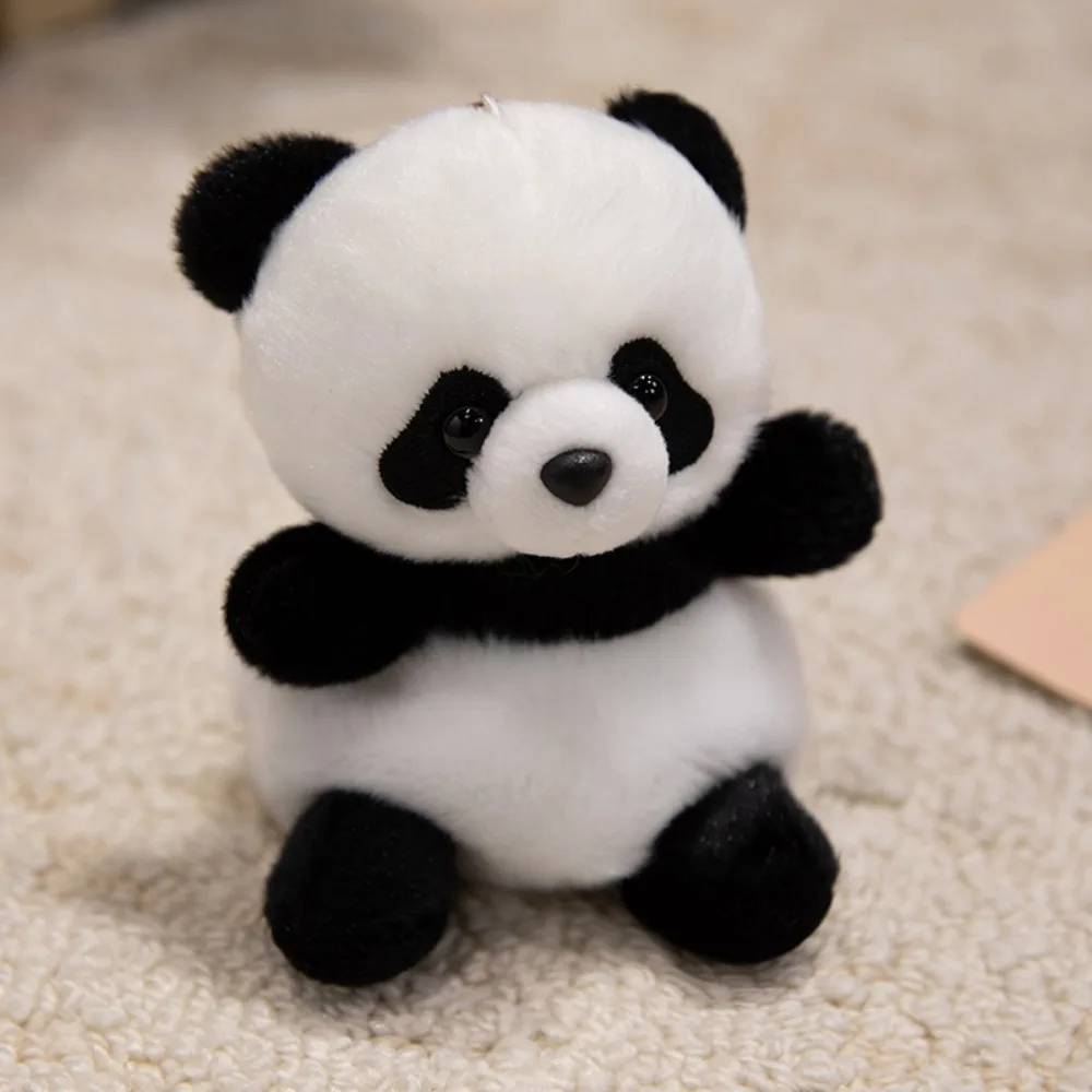 (panda) Mini Llavero De Peluche De La Serie De Mascotas Adorables, 13 Cm