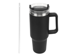 Taza de viaje con pajita y manguera, de acero inoxidable con aislamiento térmico para agua fría, botella de agua con aislamiento al vacío.