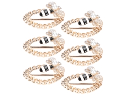 6 Piezas De Hebillas De Abeja Con Diamantes Para Zapatos, Accesorios De Boda Y Decoración De Botas