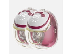 (2 Piezas En Morado Y Rojo) Extractor De Leche Eléctrico Portátil, Manos Libres, Recargable, Automático