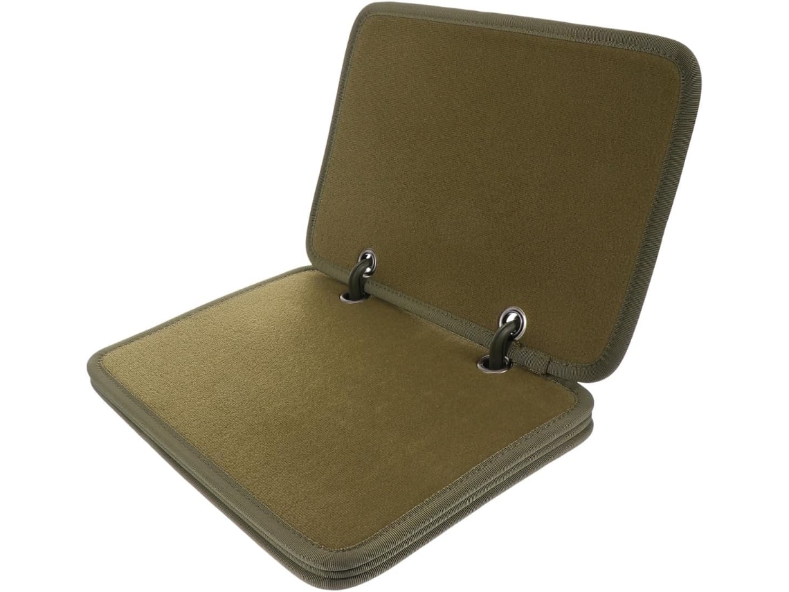 Álbum Para Colección De Parches Verde Militar, 4 Paneles De Exhibición De Tela Con Velcro, Ligero Y Portátil.