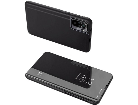 Funda Xiaomi Redmi Note 10/10S LMOBILE Clear View (Negro)
