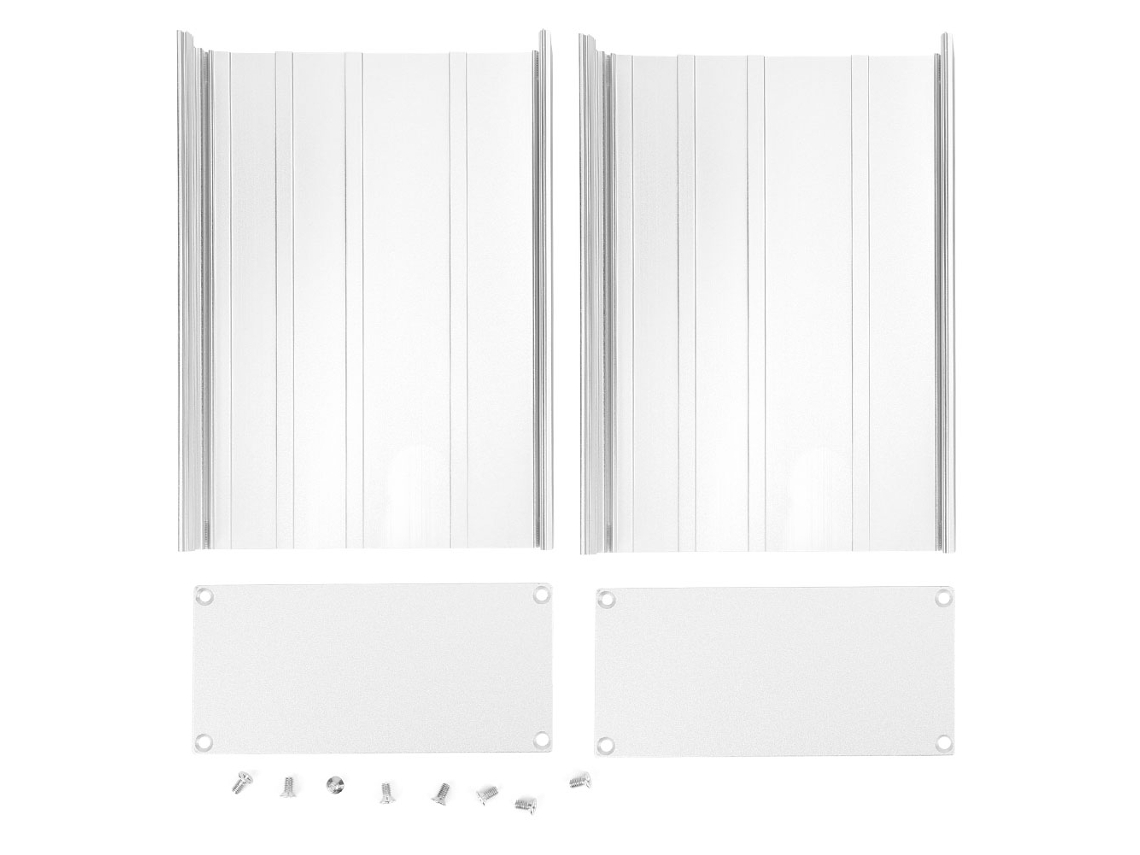 Caja De Aluminio Para Proyectos De Bricolaje Para Placas De Circuitos Electrónicos, Color Plata Mate, 68x145x200 Mm