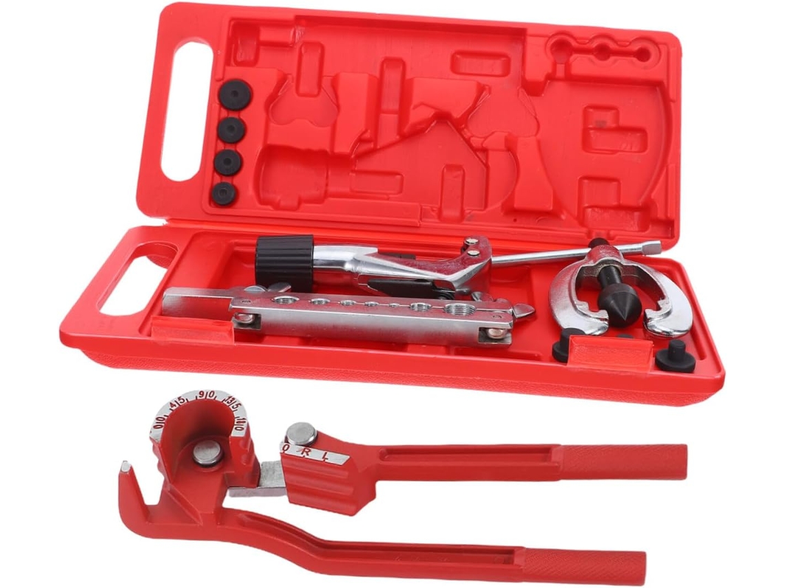 Kit De Herramientas De Reparación De Aire Acondicionado De 12 Piezas Con Doblado De Tubos Práctico Y Estuche.