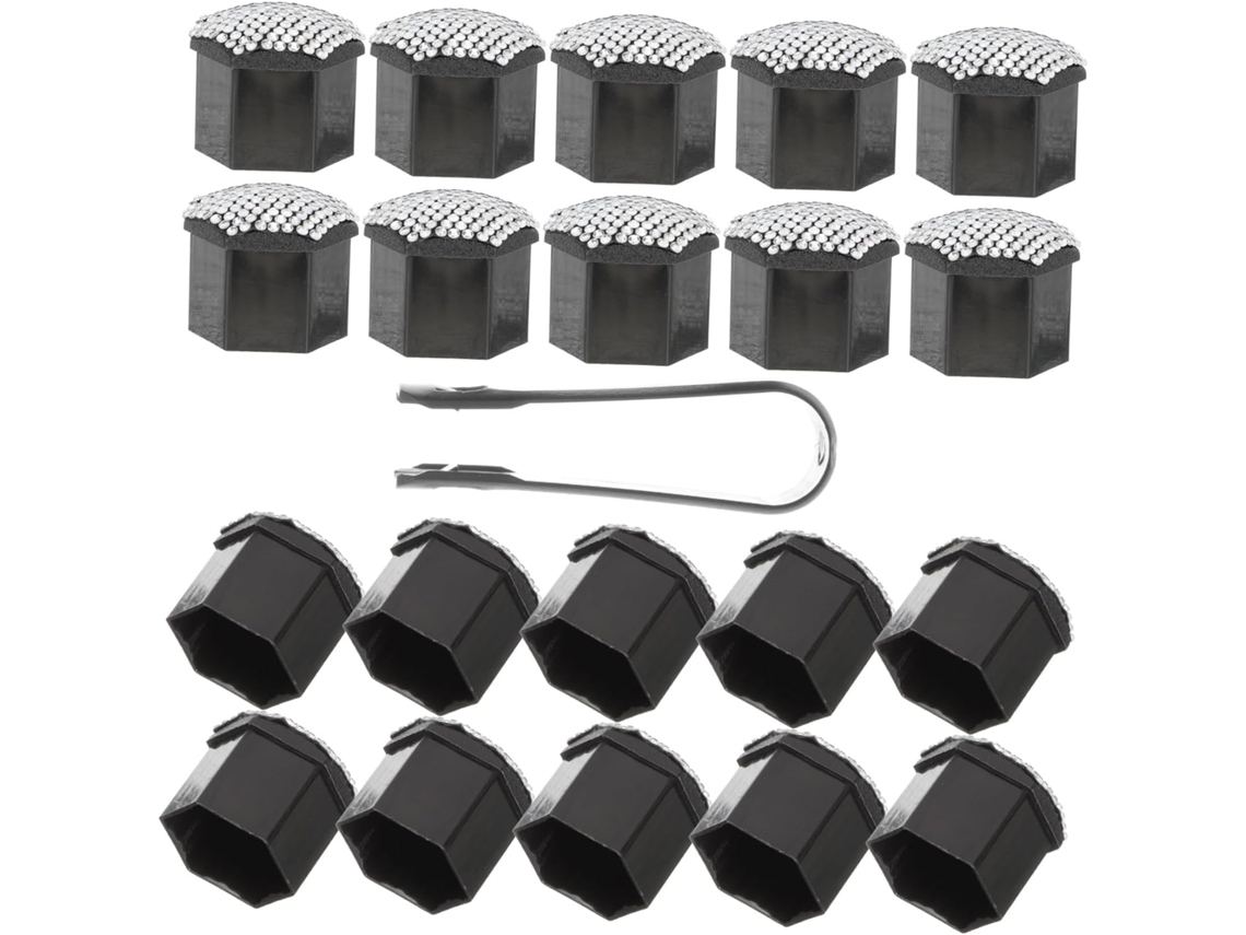 Juego De 3 Tapas Brillantes De Cristal Para Tuercas De Rueda, Accesorios De Decoración Para Exteriores.