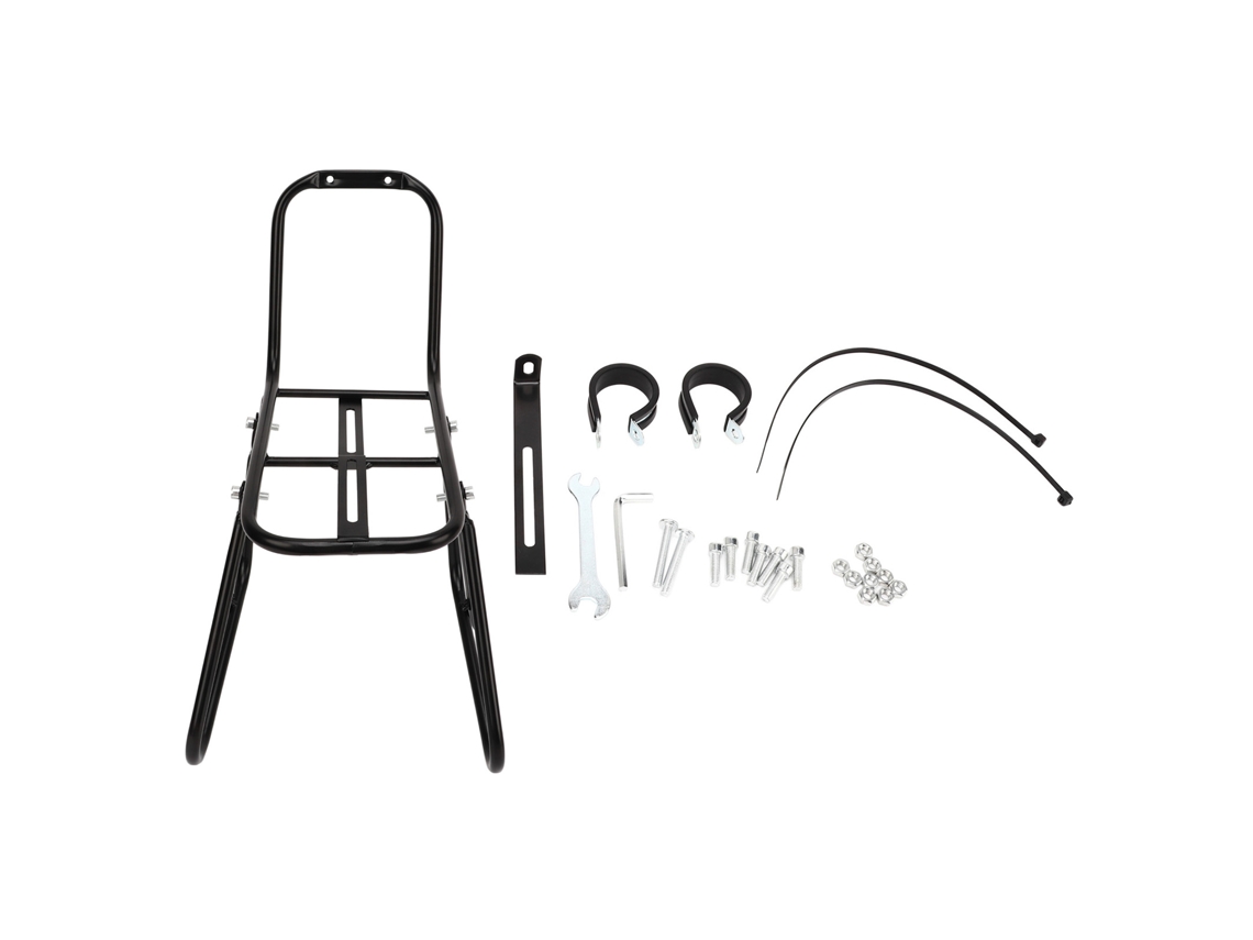 Portaequipajes Delantero Para Bicicletas, De Acero Resistente Para Ciclismo De Montaña Y Viajes De Larga Distancia.