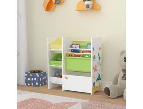 Organizador [EN.CASA] (Multicolor - Aglomerado, Tela - 60 x 65 x 30 cm)