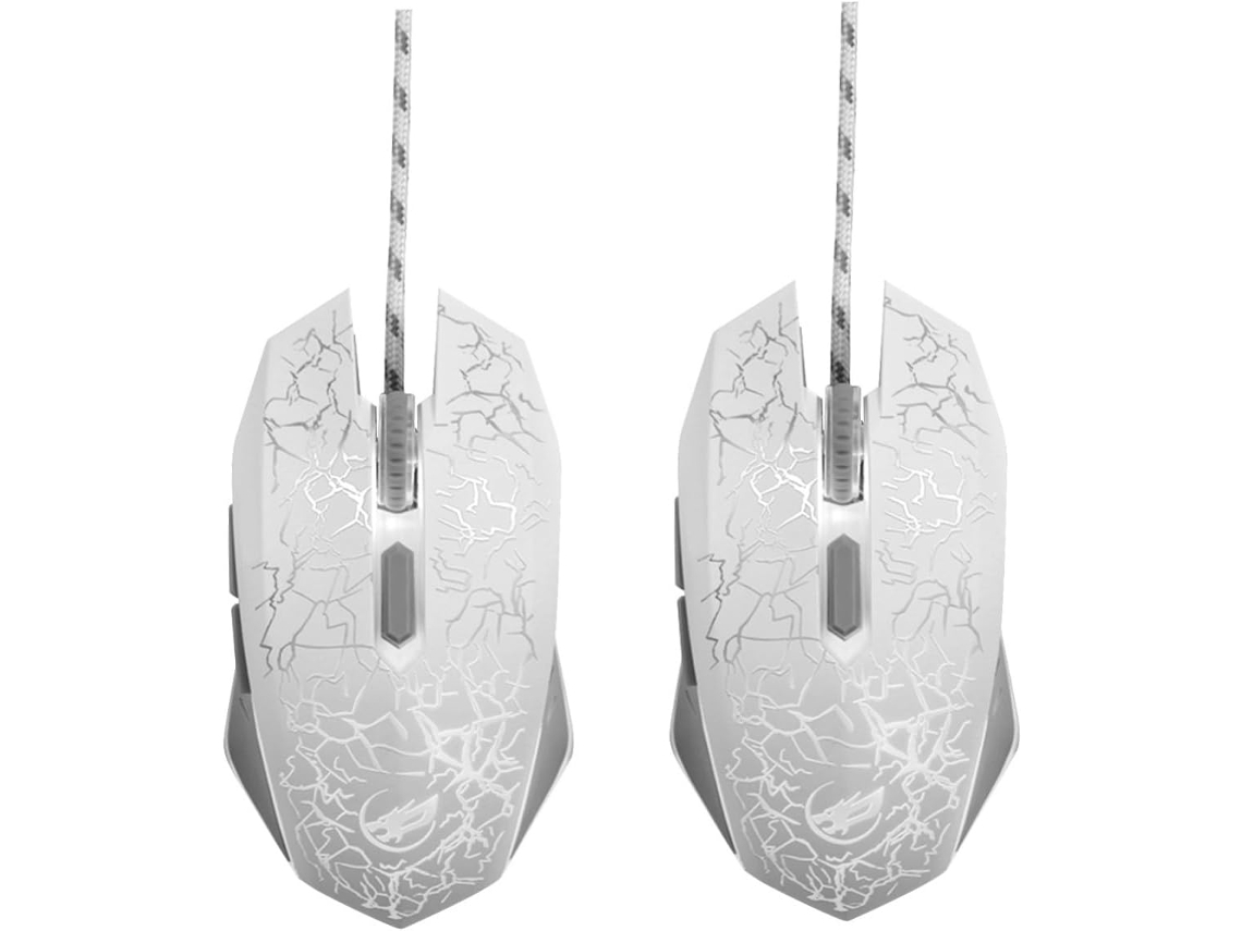 Ratón Usb Con Cable De 2 Piezas, Con Iluminación Rgb, Dpi Ajustable Y Diseño Ergonómico.