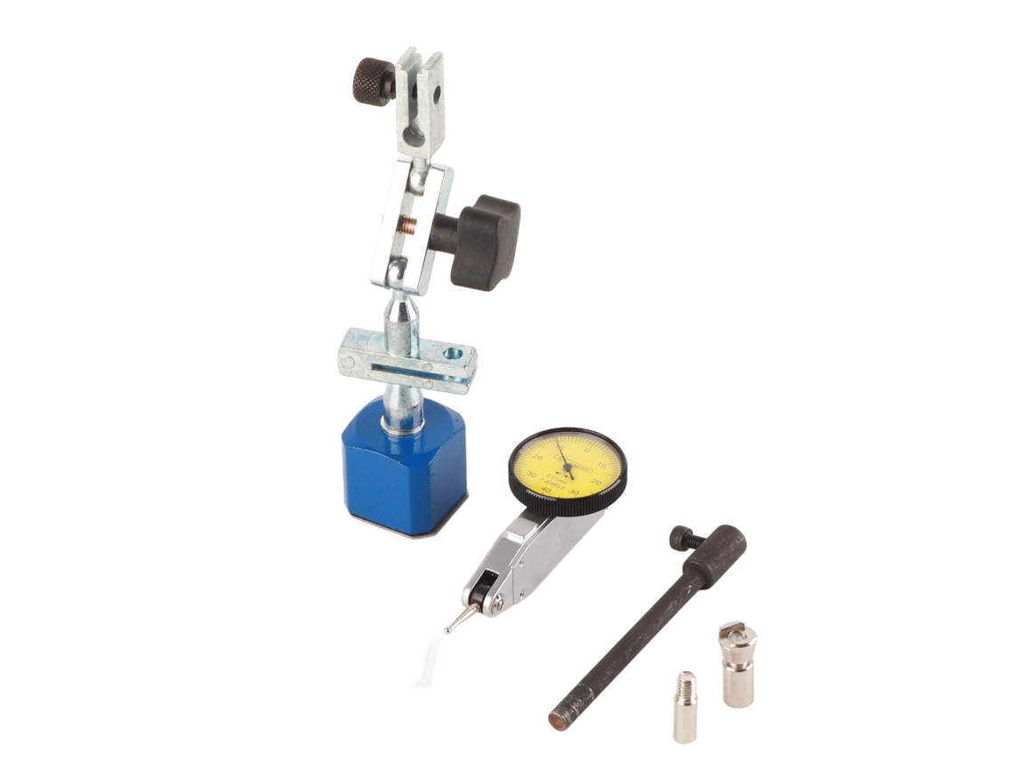 Soporte Con Base Magnética Ajustable, Indicador De Medición De 0-0,8 Mm Y Panel Amarillo.