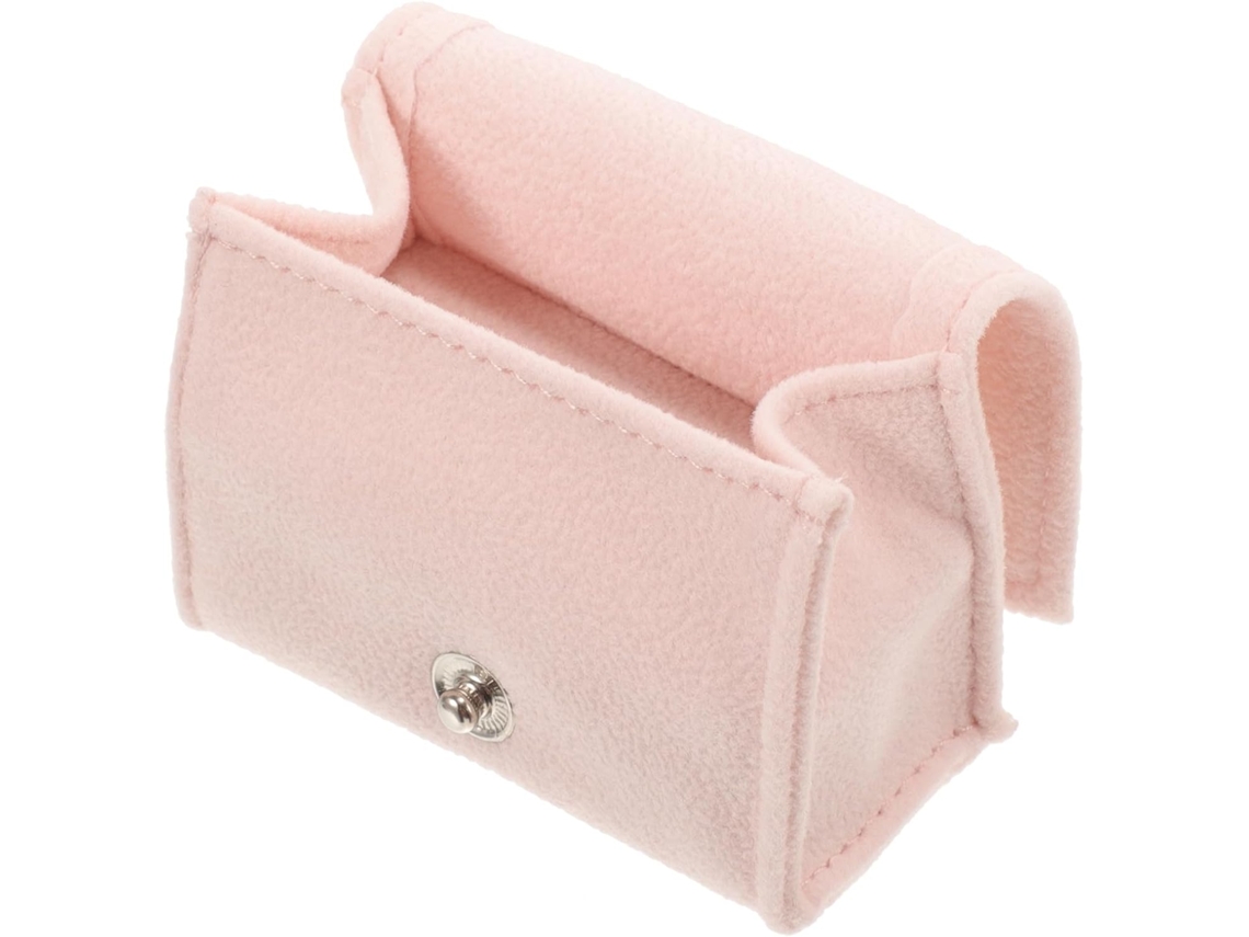 Estuche Portátil Terciopelo Joyas Mujer Diseño Delicado Seguro Almacenamiento Sencilla Viajes Libre Caja Uso