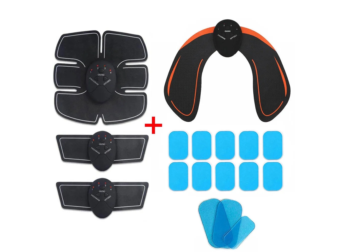 (paquete De 8) Estimulador Muscular Abdominal Ems, Entrenador De Glúteos, Masajeador Moldeador Muscular Para Fitness En Casa