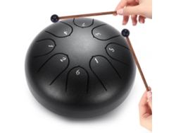Tambor Lengüeta Acero 6 Pulgadas 8 Notas Handpan Yoga Exterior