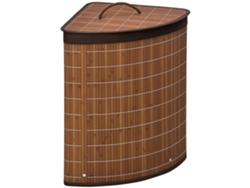 Cesto Ropa Sucia 55l Con Tapa Extraíble, 38x38x57cm, Marrón