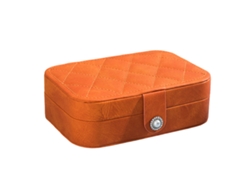 Caja de Organización Joyas Viaje Portátil Naranja (17x12x6cm) Kofihety
