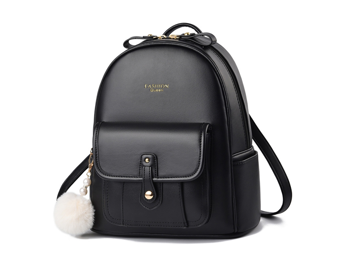 Bolso de viaje pequeño, ligero y bonito de nailon para mujer, color negro (s)