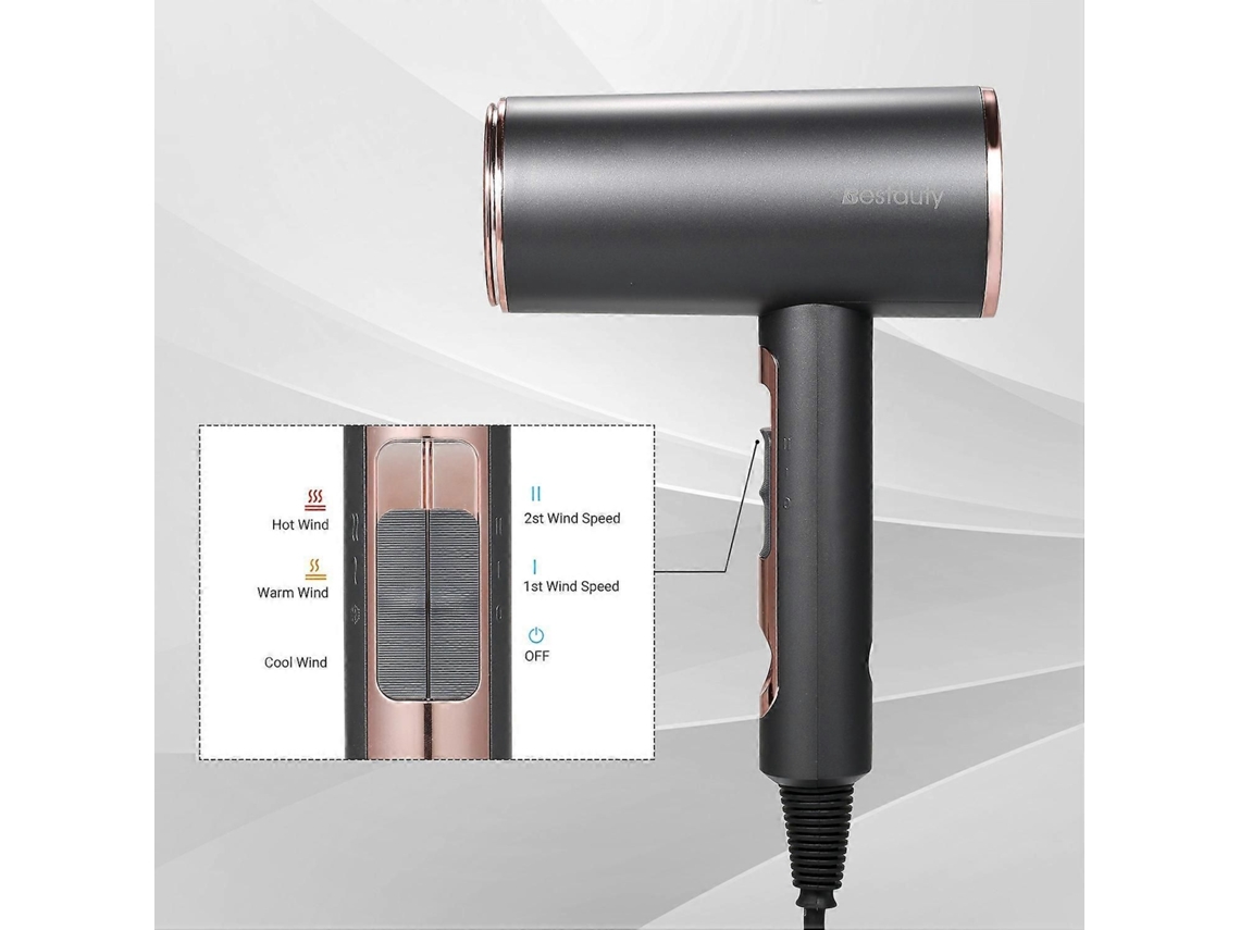Bestauty Secador De Cabelo Portátil, Secador De Cabelo Elétrico De Baixo Ruído Para Barbearia Doméstica