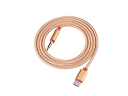 Cable Auxiliar De Audio Type-c A 3.5mm Para Coche, Conexión Macho A Macho De Nailon De 1m