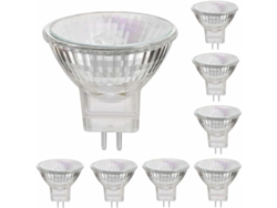 Bombillas Halógenas Mr11 De 12 V Y 35 W Con Base Gu4, Luz Blanca Cálida De 2800 K, Regulables, Paquete De 8