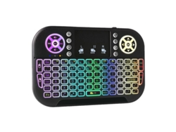 Mini teclado inalámbrico con panel táctil y teclas multimedia de 2,4 GHz para Android TV Box, Smart TV, HTPC, Ps3, Smartphone, Tablet, Mac, Linux y Windows
