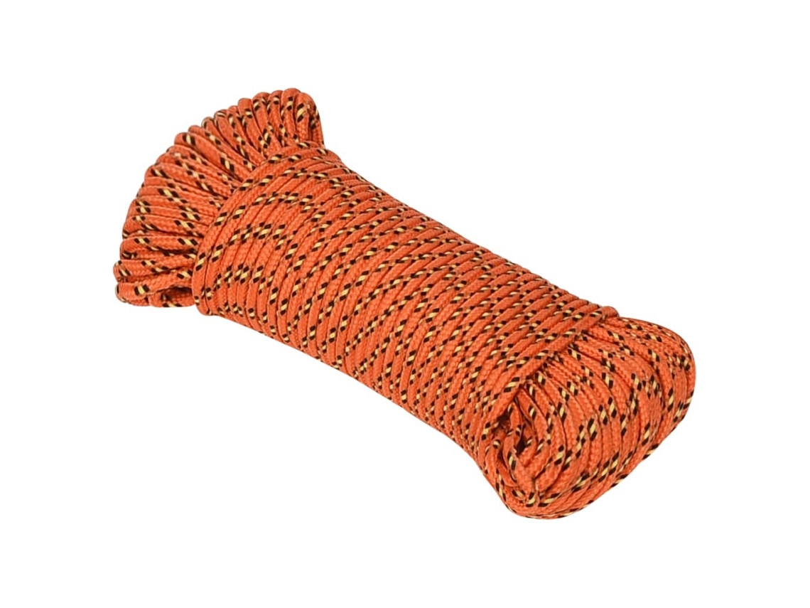 Cuerda para barcos de 3 mm, 25 m, polipropileno, color naranja HARLANV1