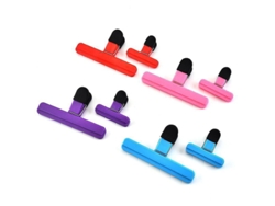 Pinzas grandes de Pascua con cierre hermético resistente (8 piezas) para bolsas de café y comida con asas - Colores surtidos