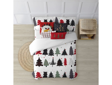 Funda Nórdica MUARE HOME Christmas (135 (220 x 220) - Algodón - Multicolor)