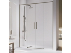 Ducha Frontal 2 Fijas 2 Puertas Correderas 149 151.6 Cm Delta 2 Gun Metal Kassandra