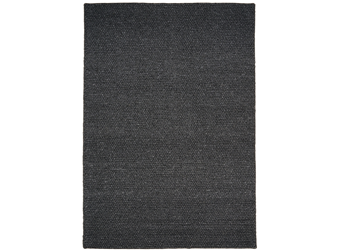 Consilio Concept Alfombra Wooly De Lana, Hecha A Mano, Natural Y Vegana, 200x290 Cm, Antracite