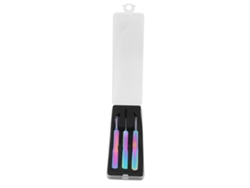 Omni-3pcs Pinzas De Acero Inoxidable Profesionales Para Extensiones De Pestañas Y Arte De Uñas