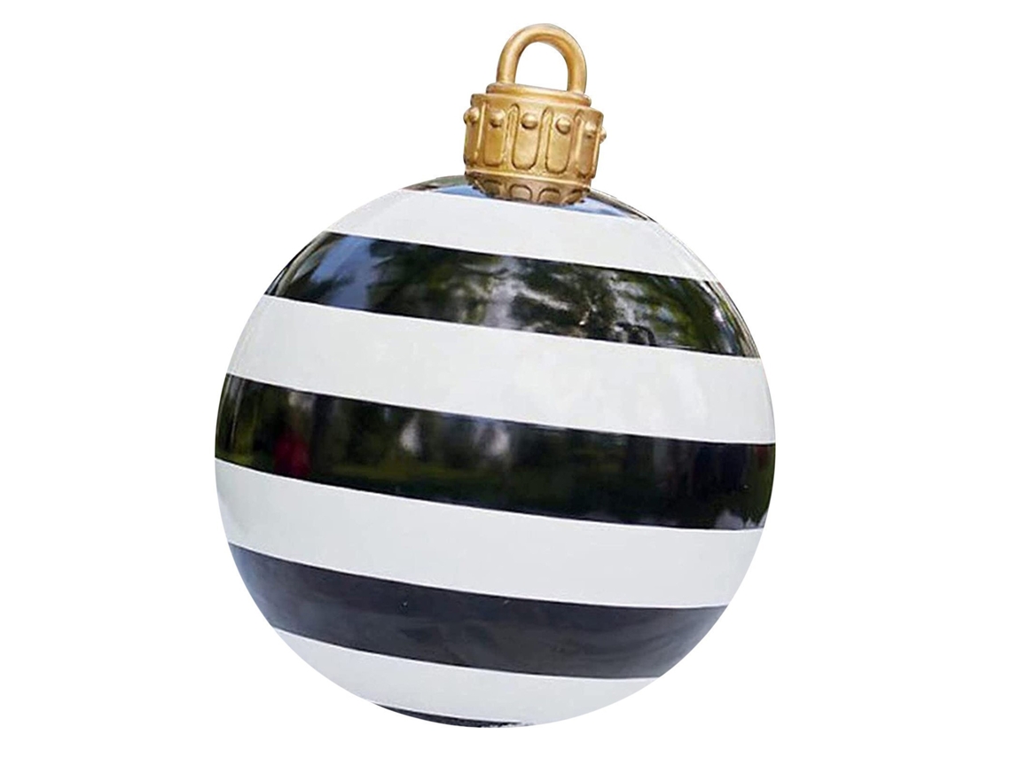 Bolas inflables gigantes de Navidad de 2 pies para decoración de bodas y festivales al aire libre RNEMITERY