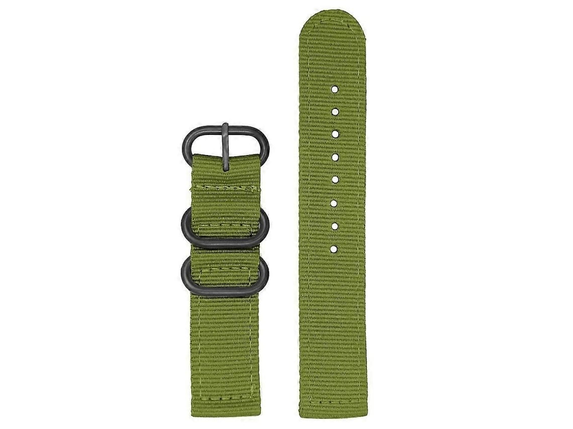 Relógio De Substituição Em Nylon Verde Escuro Para Smartwatches