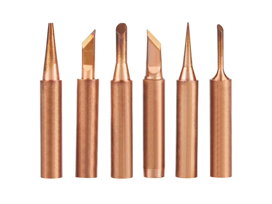 6 Puntas De Soldadura De Cobre Sin Plomo Para Estaciones De Soldadura 936 K Sk 1c 3c Bi