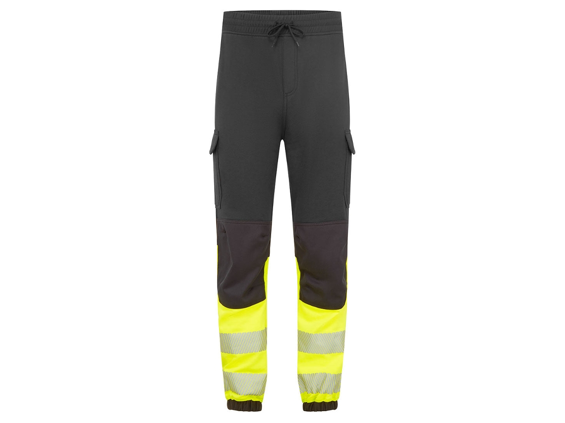Pantalón Jogger Ignífugo Alta Visibilidad Clase 1 Modaflame Negro/amarillo / Xl