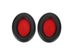 Almohadillas de repuesto de cuero proteico para auriculares 1more Sonoflow, color negro