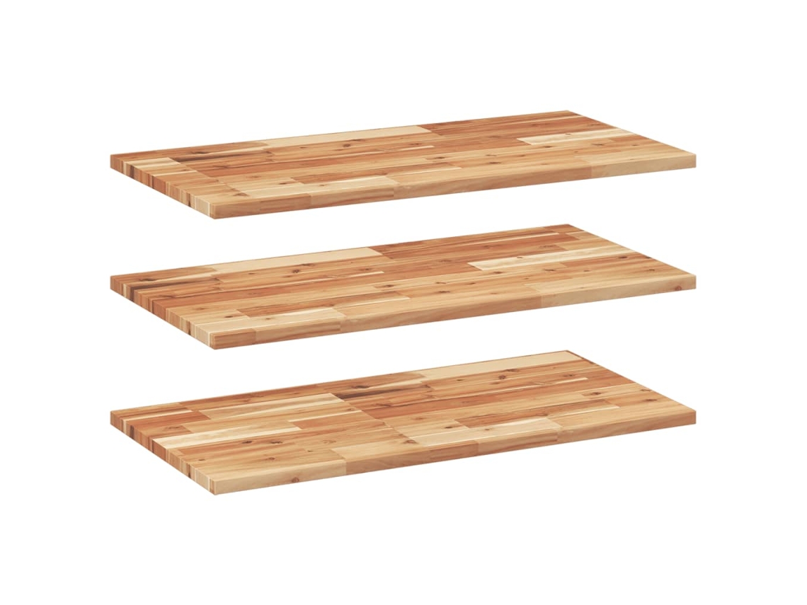 Conjunto 3 Estante Flotante VIDAXL Marrón Madera de acacia