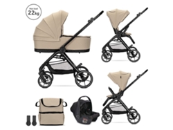 Cochecito Venice Trio beige con asiento de coche Aria Luxe tamaño I de Lorelli