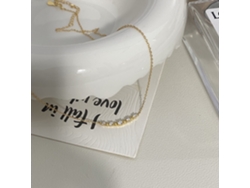 (oro) Fotografía Real De Un Ambiente Fresco Y Elegante, Plata De Ley S925, Collar Sonriente, Lujo Discreto Y Versátil.