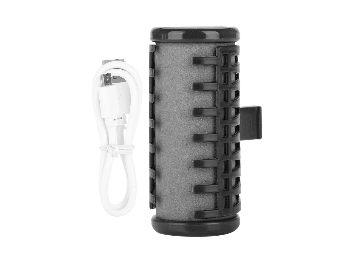 Rulo De Pelo Inalámbrico Recargable Por Usb, Mini Moldeador De Flequillo Eléctrico Transparente (negro)