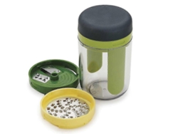 Cortador de verduras manual ajustable para calabacín con recipiente. Talla única. Everley891