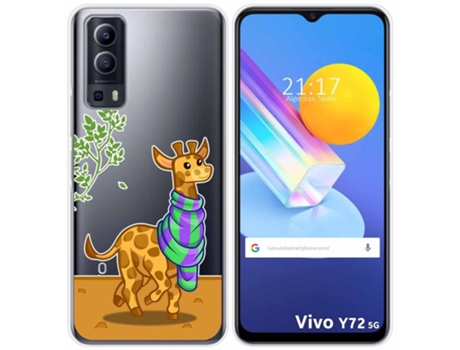 Carcasa Vivo Y52 5G TUMUNDOSMARTPHONE Dibujos Transparente Multicolor