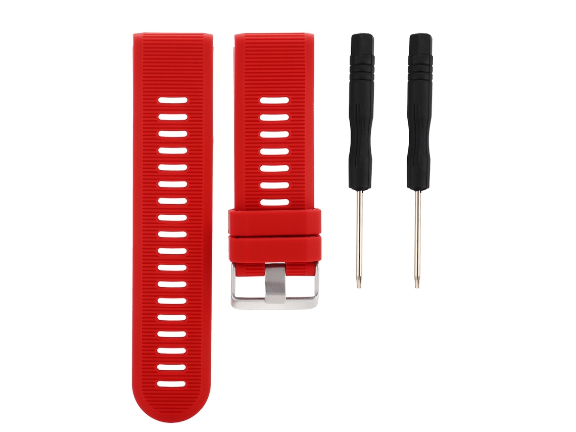 Correa De Silicona Para Reloj Garmin Fenix5x, Accesorio De Repuesto Suave Y Duradero (rojo)