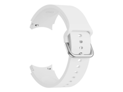 Bracelete Para Samsung Galaxy Watch 4 (44mm) - Silicone Universal Com Fivela - White