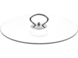 Tapa de vidrio templado transparente de 23 cm, hermética y reutilizable para recipientes y tazones, apta para microondas - Gokoco