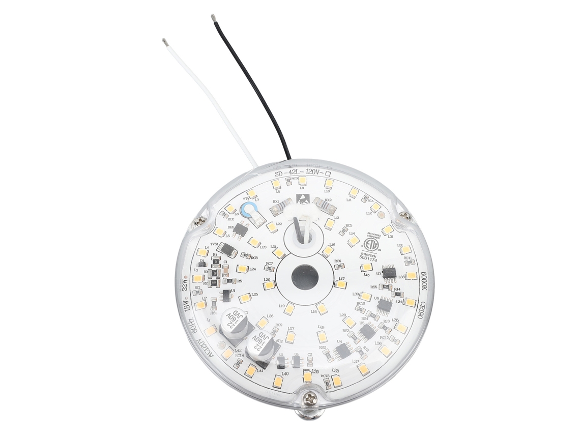 2026-reemplazo De Luz Led Para Ventilador De Techo 3.93in 18w 2000lm 6000k Ac120v Ajustable Magnetico Kit De Luz Led Para Techo