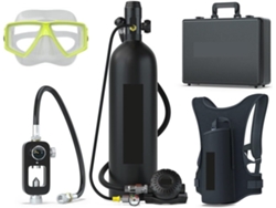 Mini Botella Portátil De 2 Litros Para Buceo Con Correa Para Natación En Aguas Profundas Y Respirador.